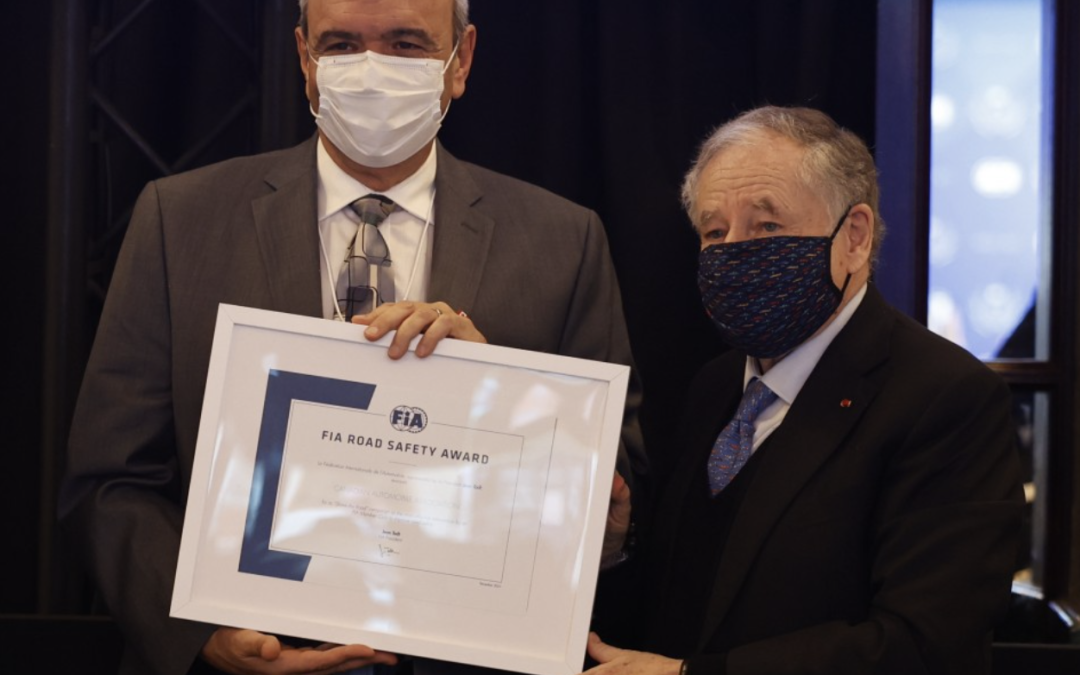 FIA ANNOUNCES ITS ROAD SAFETY AWARDS 2021 WINNERS